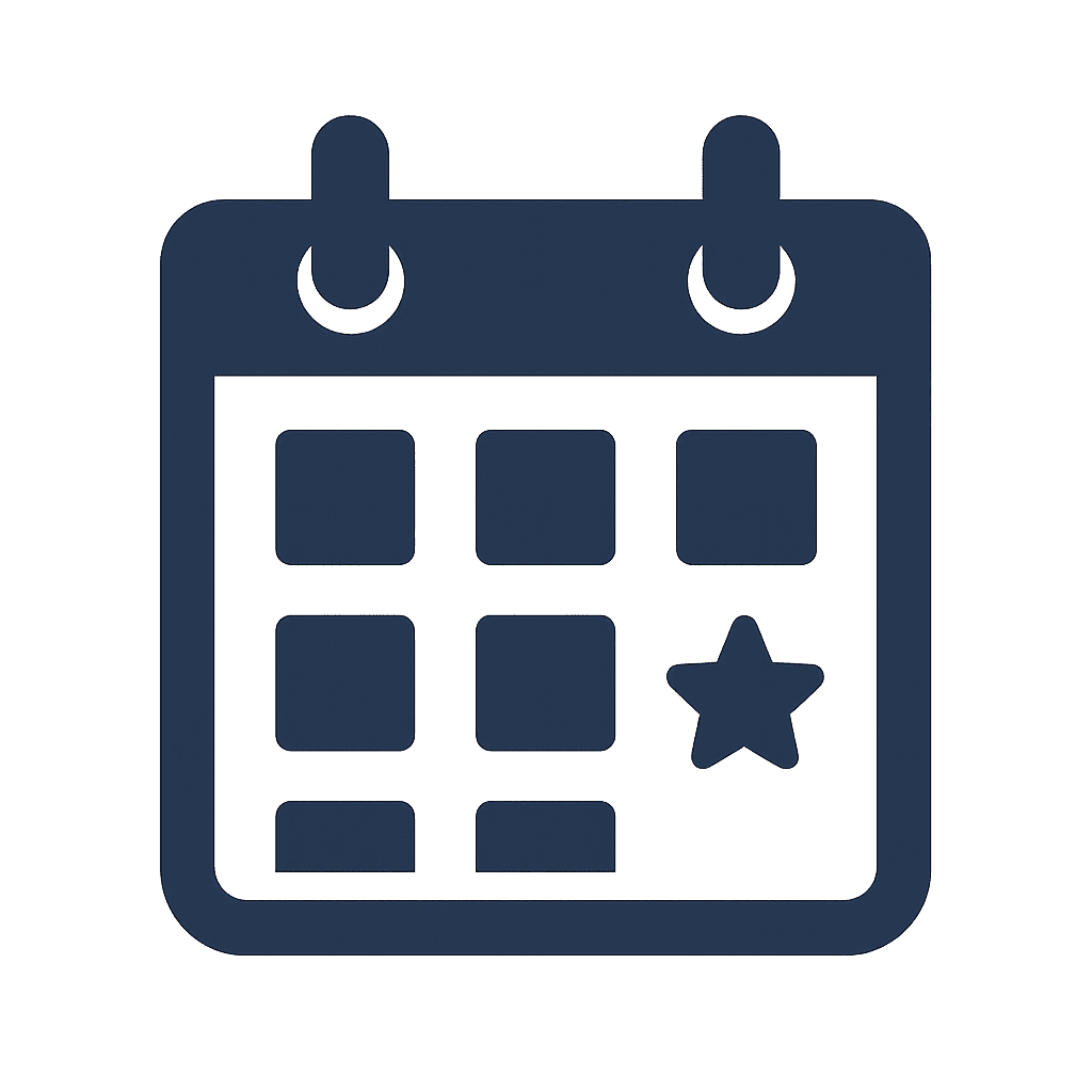 Events Calendar - Connect My Church Website Designer