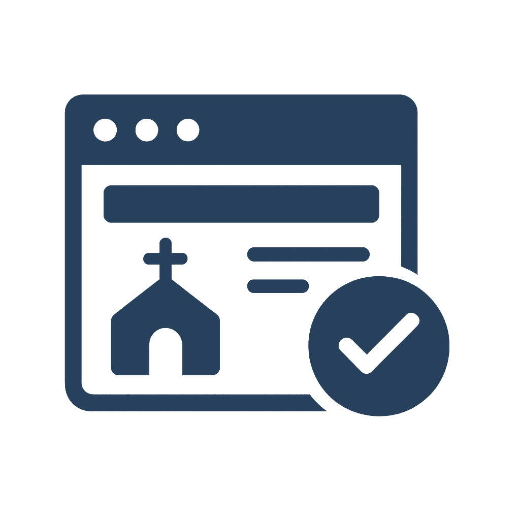 Templated Church Website Design - Connect My Church Software