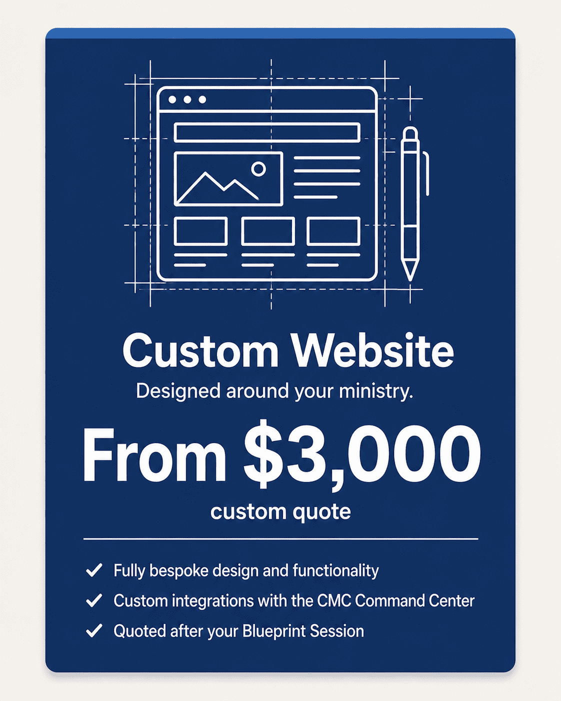 Connect My Church Custom Website Designs