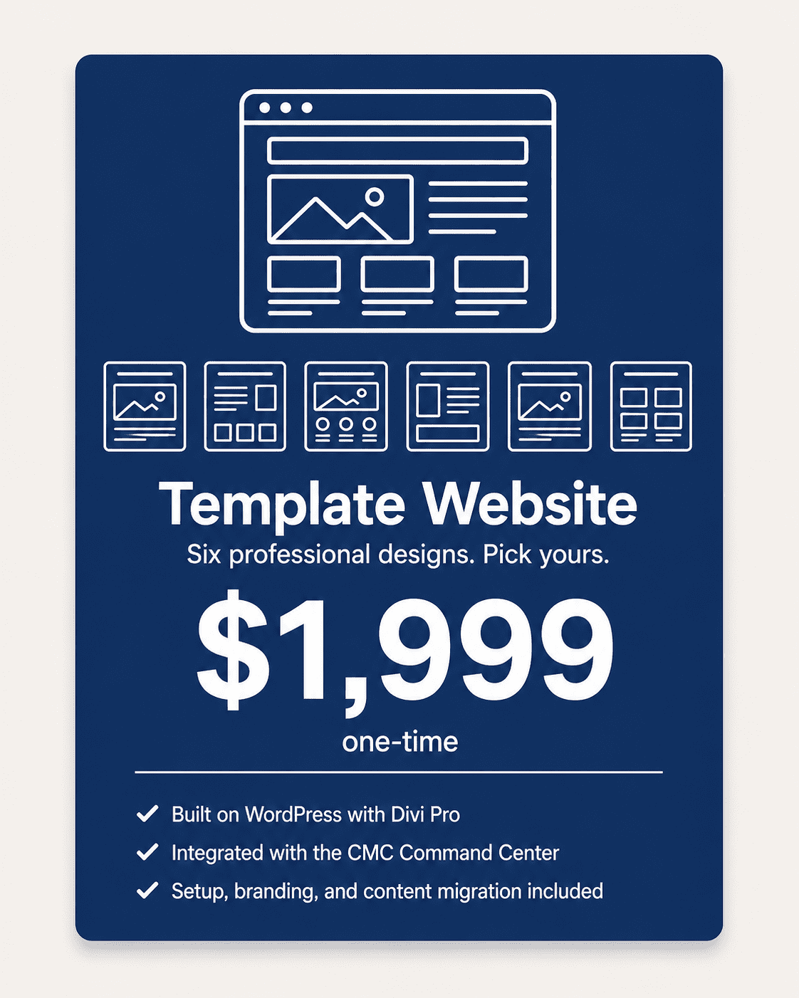 Connect My Church Templated Websites for Sale