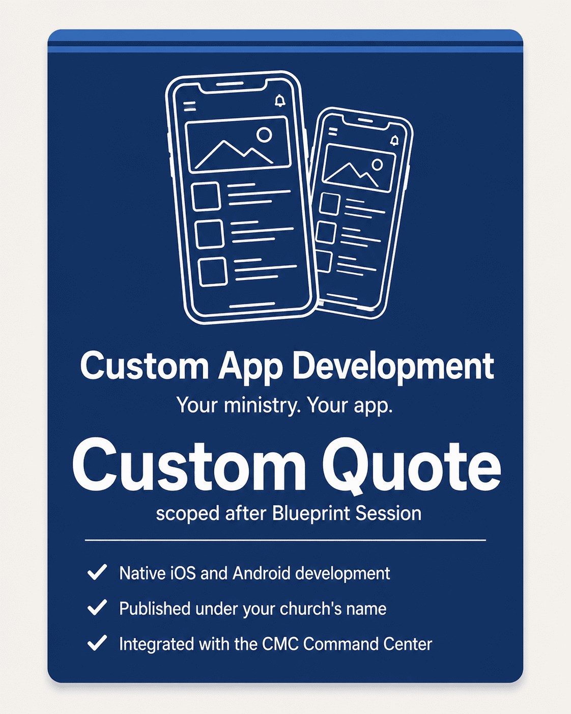 Connect My Church custom app development